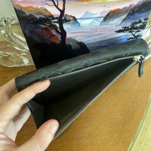 Coach black continental wallet - Picture 7 of 15